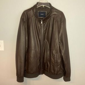 DKNY Men’s Soft Vegan Leather Jacket